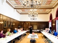 Attendees at the March 5 Lunch and Learn hosted by the Castle Museum learned the art of Kraslice from Chief Curator Sandy Schwan